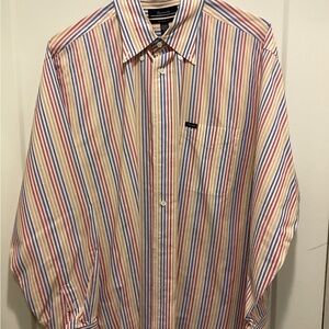 Faconnable Men's Multicolor Striped Button-Down Shirt